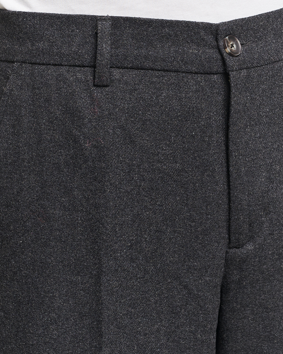 Herren | Hosen | LES DEUX | Como Reg Wool Pants Charcoal Melange