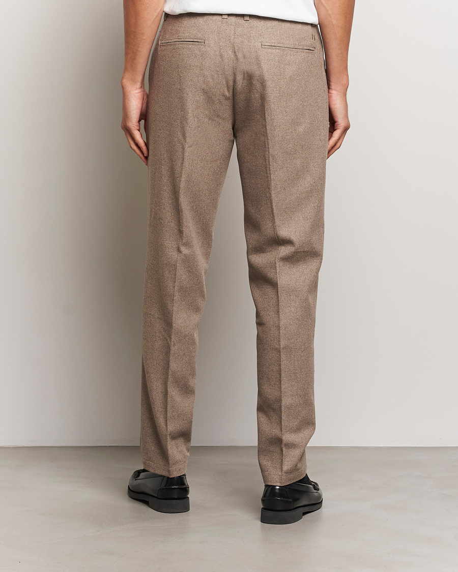 Herren | Hosen | LES DEUX | Como Reg Wool Pants Desert Taupe Melange