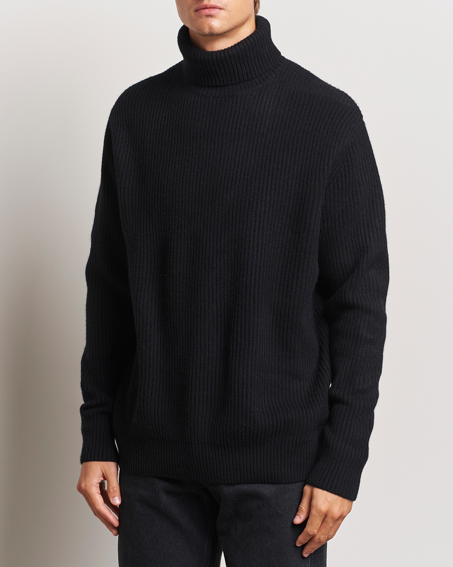 Herren | Pullover | LES DEUX | Eddie Wool Rib Rollneck Black