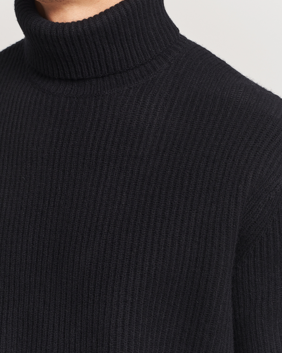 Herren | Pullover | LES DEUX | Eddie Wool Rib Rollneck Black