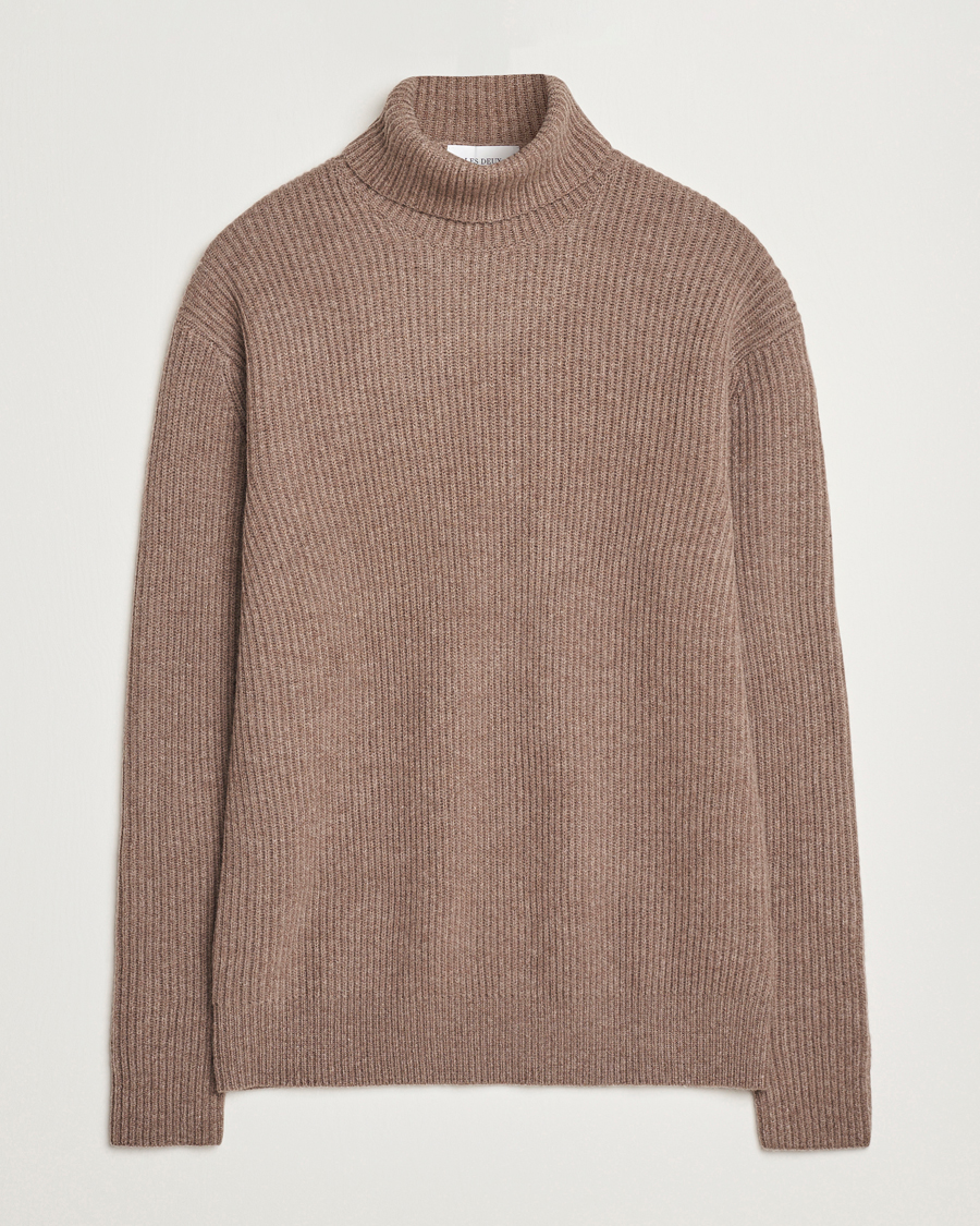 Herren | Pullover | LES DEUX | Eddie Wool Rib Rollneck Mountain Grey Melange