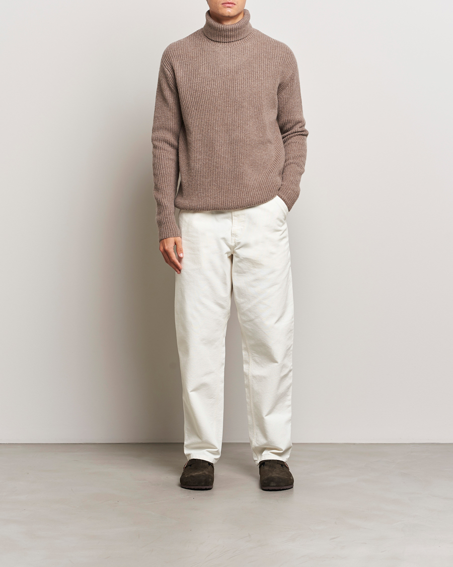 Herren | Pullover | LES DEUX | Eddie Wool Rib Rollneck Mountain Grey Melange