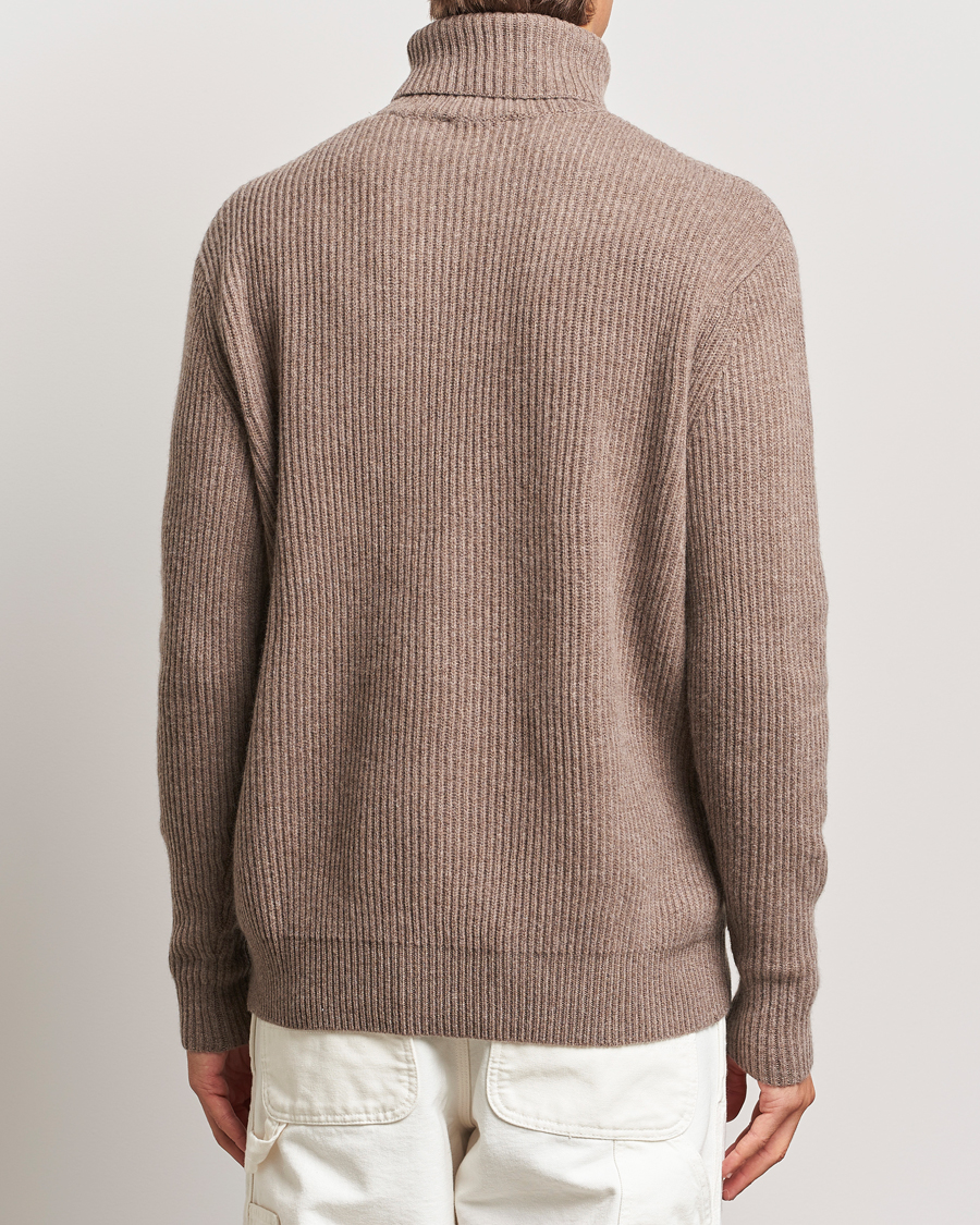Herren | Pullover | LES DEUX | Eddie Wool Rib Rollneck Mountain Grey Melange