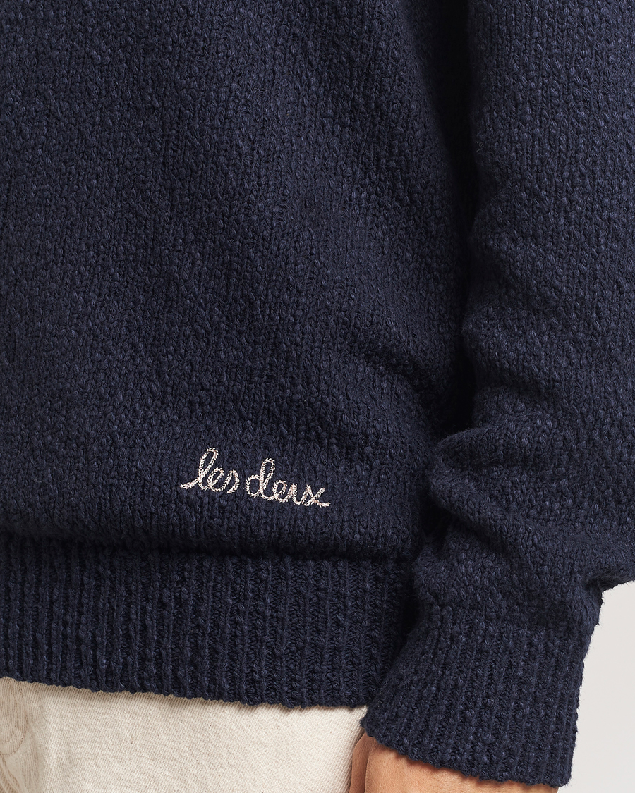 Herren | Pullover | LES DEUX | Errol Cotton Roundneck Dark Navy