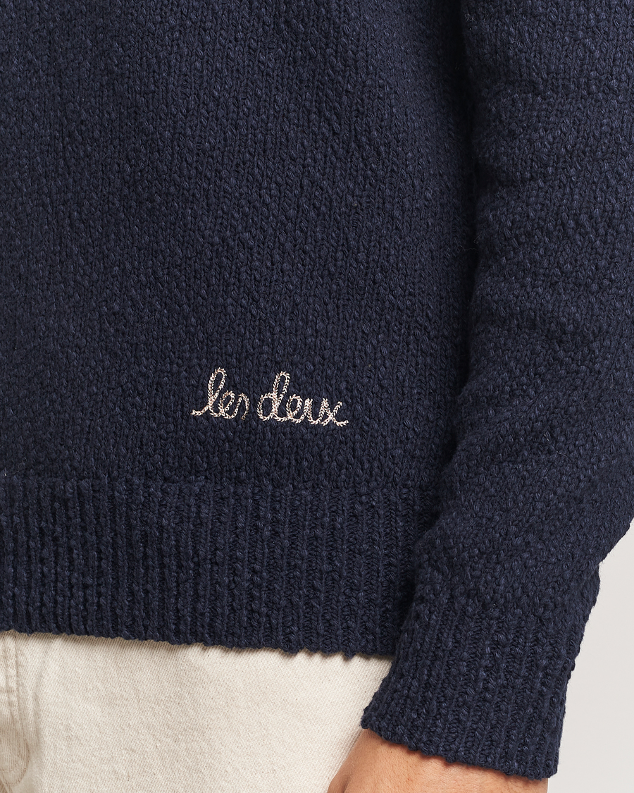 Herren | Pullover | LES DEUX | Errol Cotton Rugby Knit Dark Navy