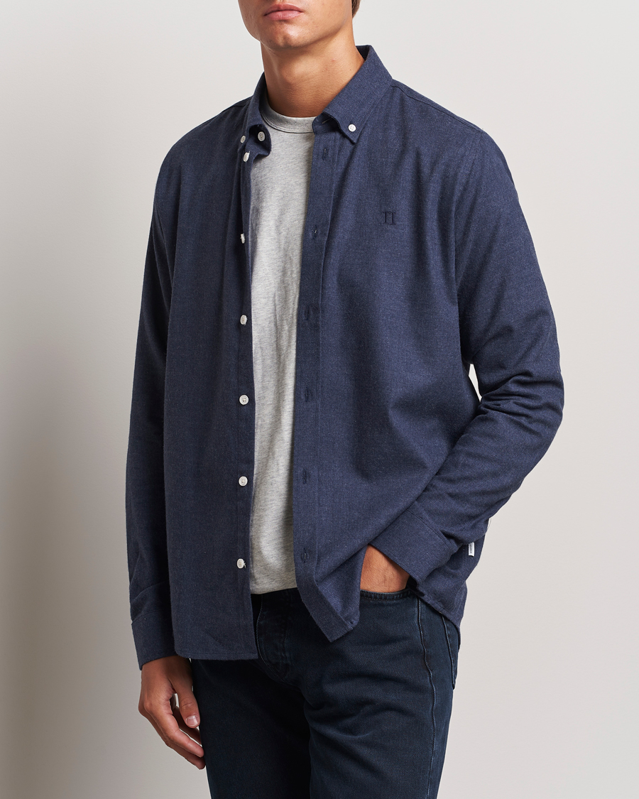 Herren | Hemden | LES DEUX | Dessert Reg Shirt Dark Navy Melange