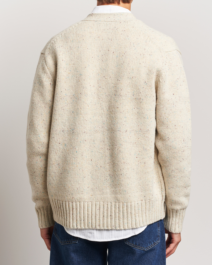 Herren | Pullover | LES DEUX | Gary Fleck Wool Cardigan Light Sand
