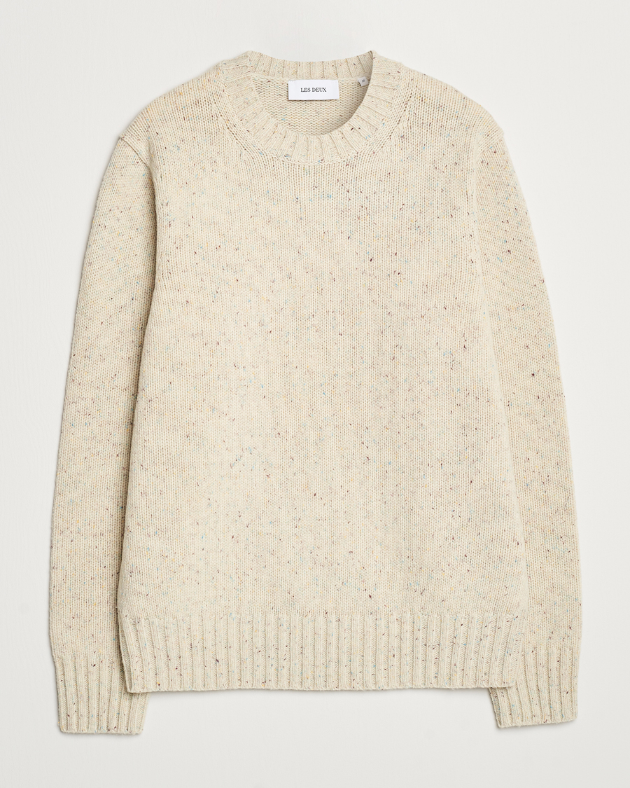 Herren | Pullover | LES DEUX | Gary Fleck Wool Roundneck Light Sand