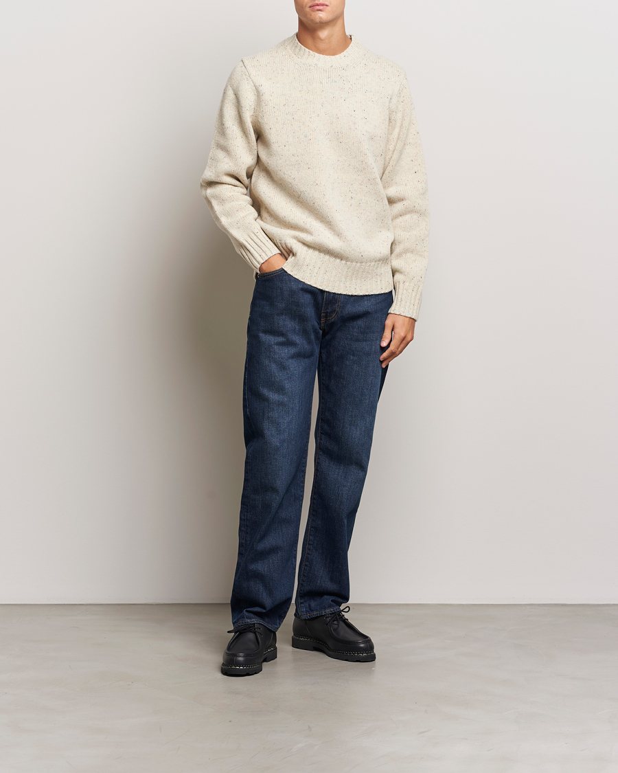 Herren | Pullover | LES DEUX | Gary Fleck Wool Roundneck Light Sand