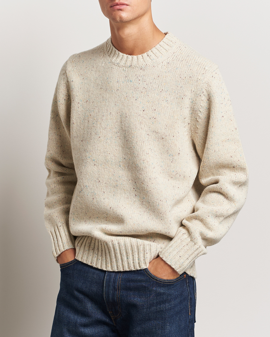 Herren | Pullover | LES DEUX | Gary Fleck Wool Roundneck Light Sand