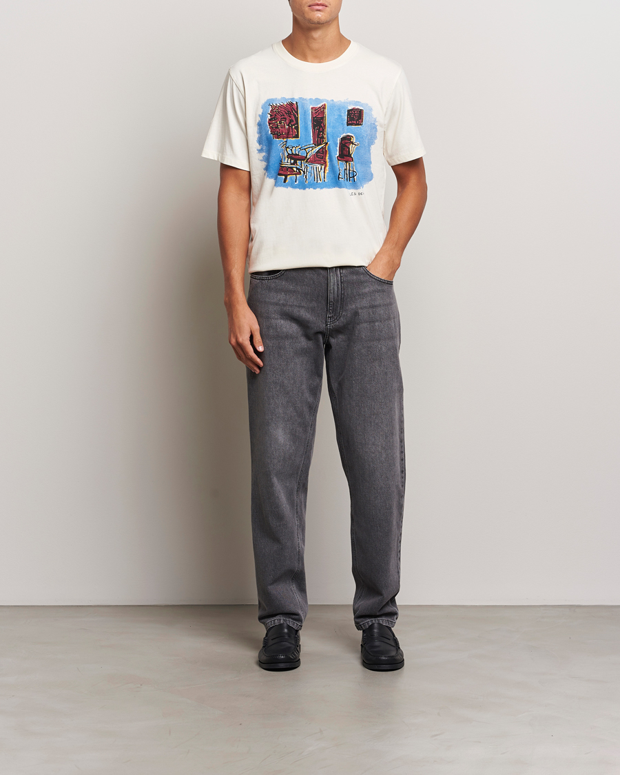 Herren | T-Shirts | LES DEUX | Berkeley Print T-Shirt Ivory