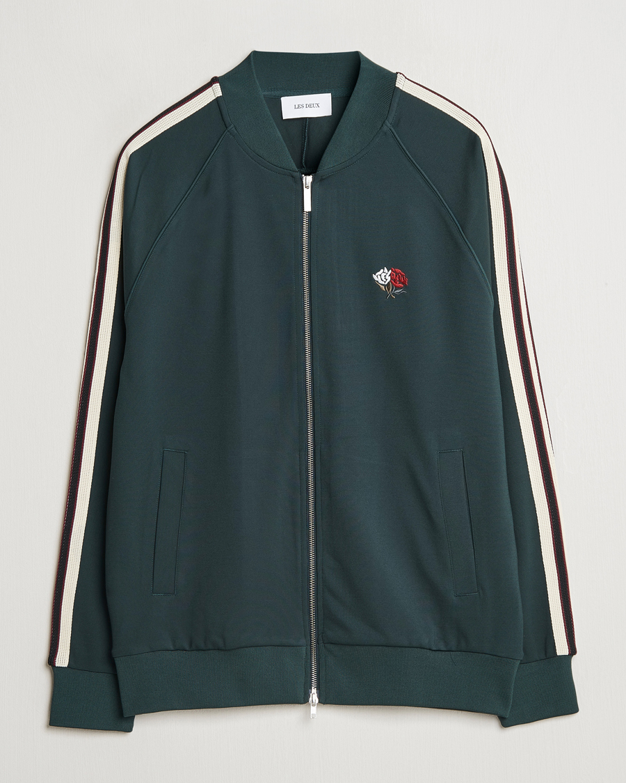 Herren | Pullover | LES DEUX | Sterling Track Jacket 2.0 Pine Green/Ivory
