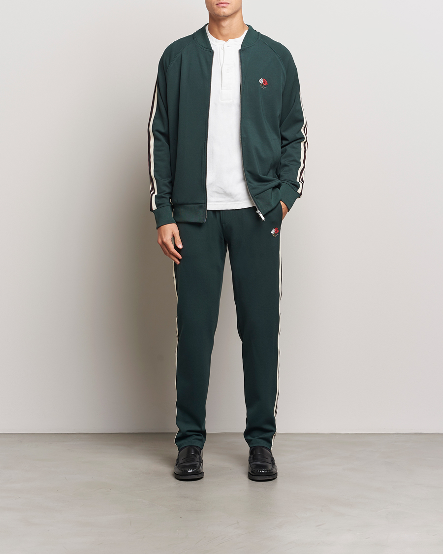 Herren | Pullover | LES DEUX | Sterling Track Jacket 2.0 Pine Green/Ivory