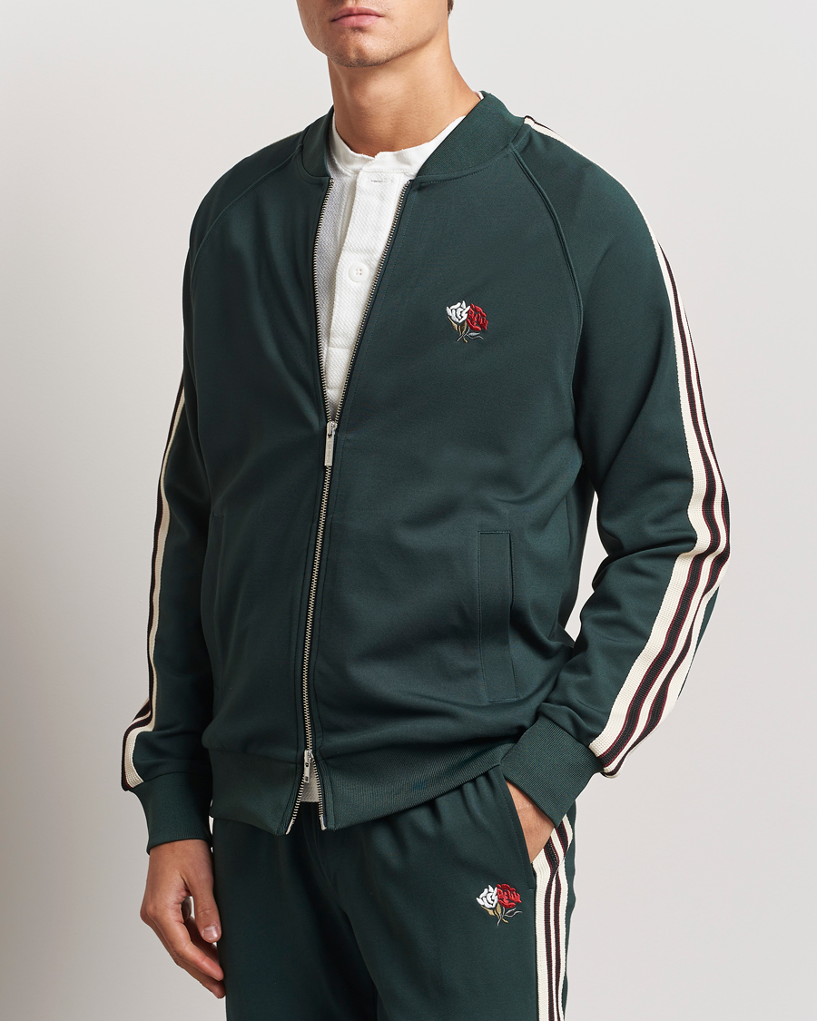Herren | Pullover | LES DEUX | Sterling Track Jacket 2.0 Pine Green/Ivory