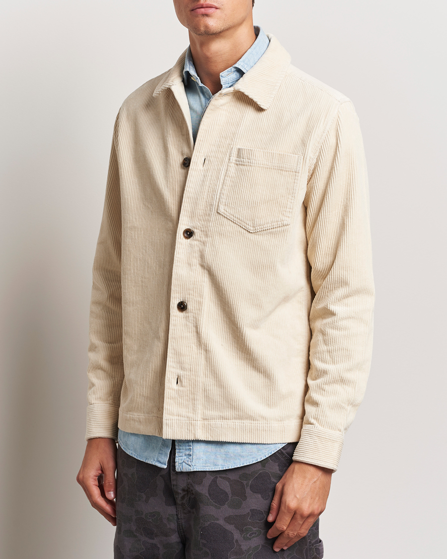Herren | Hemden | LES DEUX | Layton Corduroy Overshirt Ivory