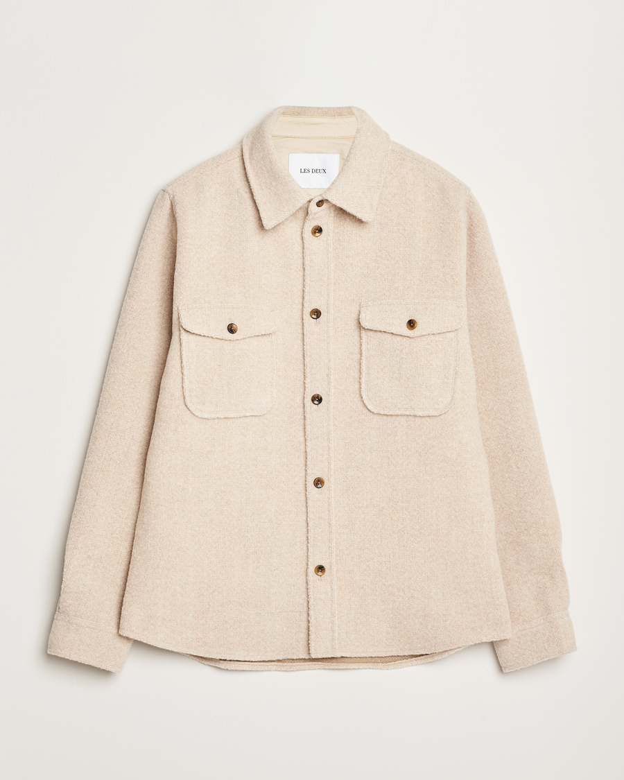 Herren | Hemden | LES DEUX | Lennon Boucle Overshirt Ivory