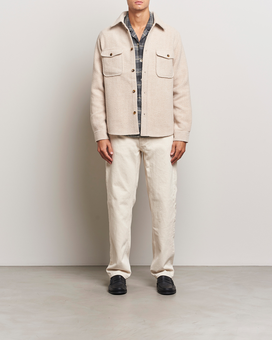 Herren | Hemden | LES DEUX | Lennon Boucle Overshirt Ivory