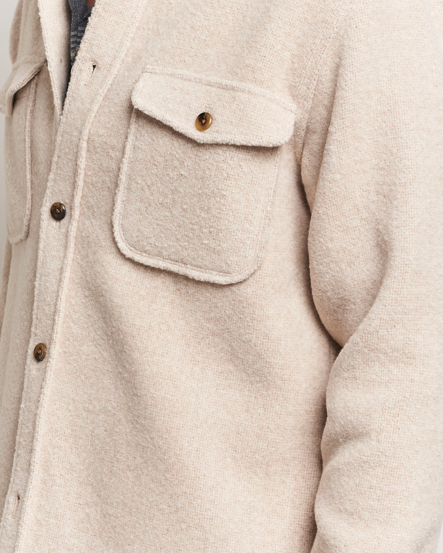 Herren | Hemden | LES DEUX | Lennon Boucle Overshirt Ivory