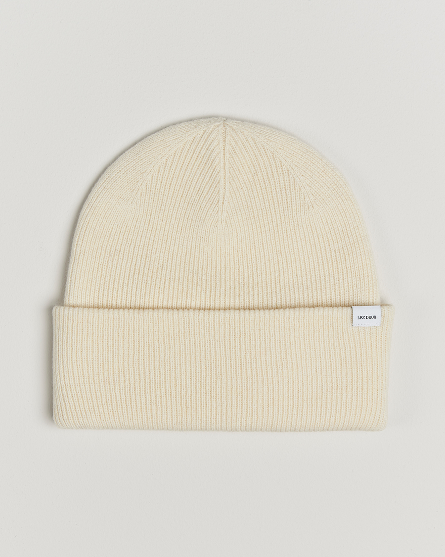 Herren | Les Deux Wayne Wool Beanie Ivory | LES DEUX | Wayne Wool Beanie Ivory