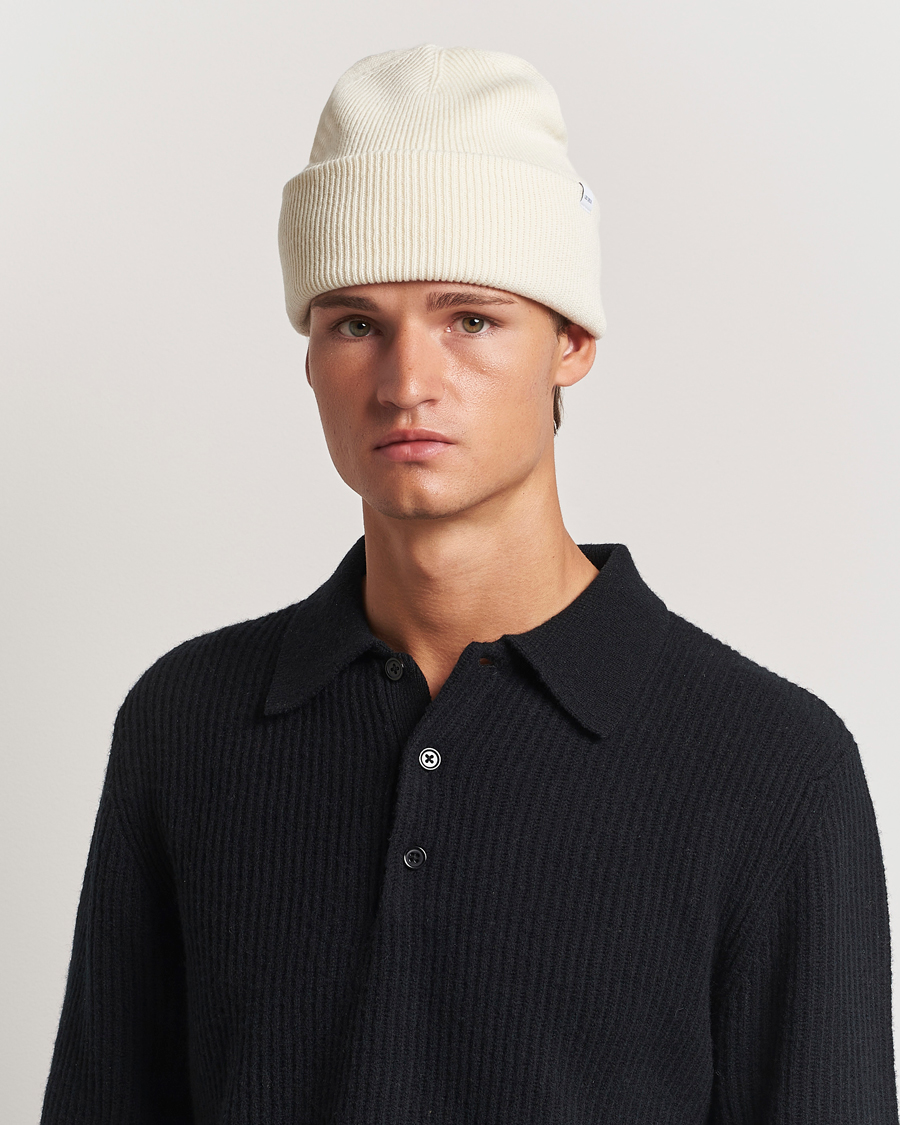 Herren | Les Deux Wayne Wool Beanie Ivory | LES DEUX | Wayne Wool Beanie Ivory