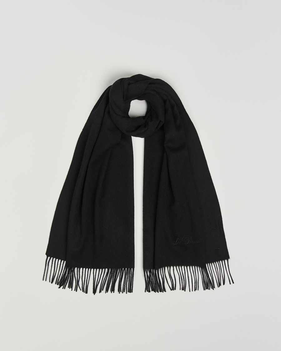 Herren | Les Deux Wayne Wool Scarf Black | LES DEUX | Wayne Wool Scarf Black
