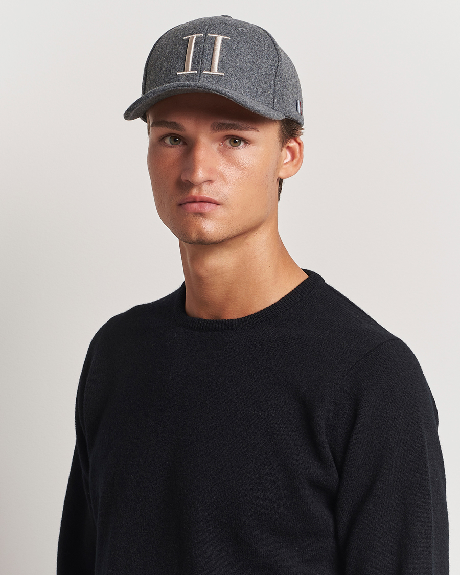 Herren | Les Deux Encore Wool Baseball Cap Light Grey Melange | LES DEUX | Encore Wool Baseball Cap Light Grey Melange
