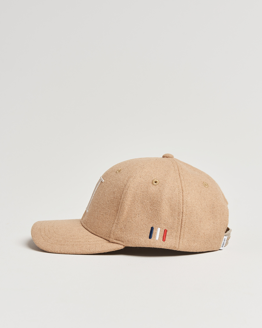 Herren | Les Deux Encore Wool Baseball Cap Dark Sand Melange | LES DEUX | Encore Wool Baseball Cap Dark Sand Melange