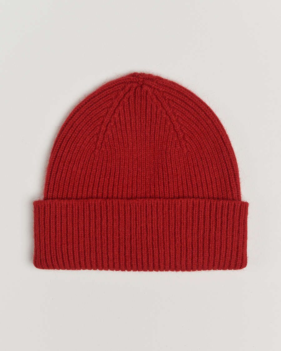 Herren | Mützen | Le Bonnet | Lambswool/Caregora Beanie Framboise