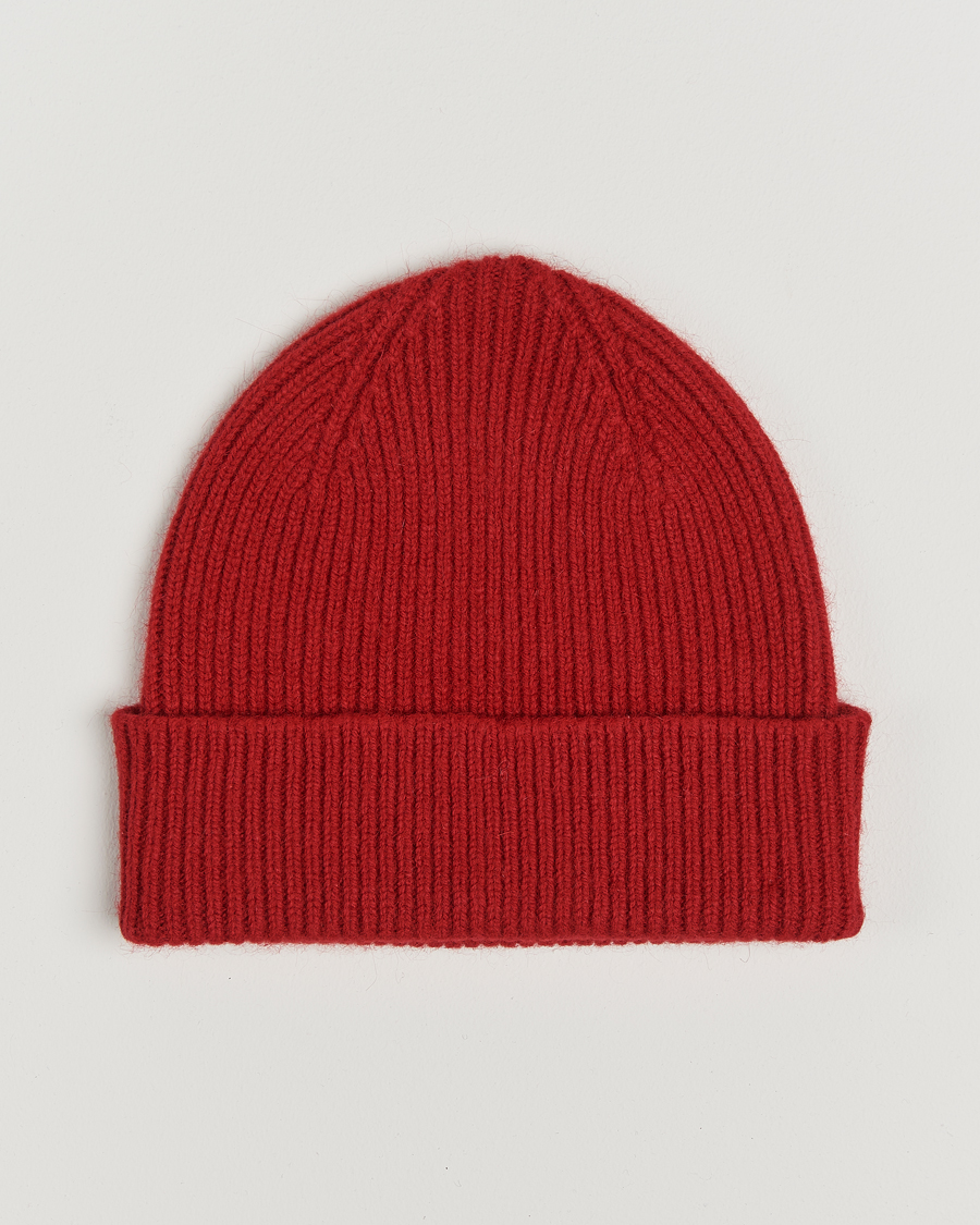 Herren | Mützen | Le Bonnet | Lambswool/Caregora Beanie Framboise