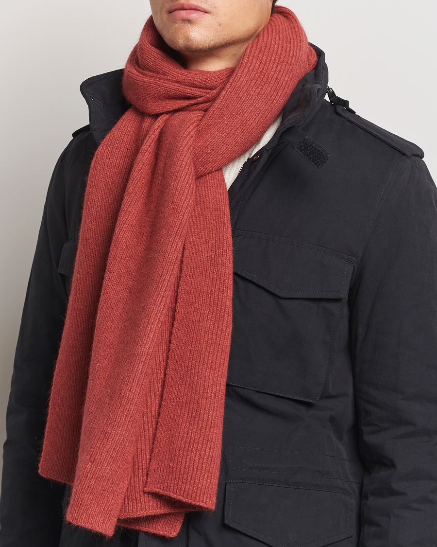 Herren | Le Bonnet Lambswool/Caregora Scarf Terra | Le Bonnet | Lambswool/Caregora Scarf Terra