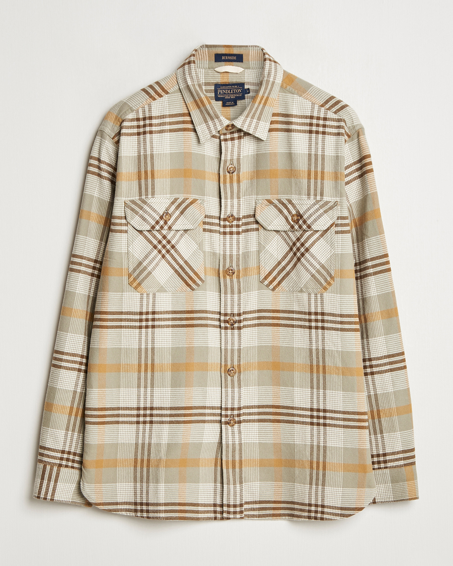 Herren | Hemden | Pendleton | Burnside Flannel Shirt Tan Plaid