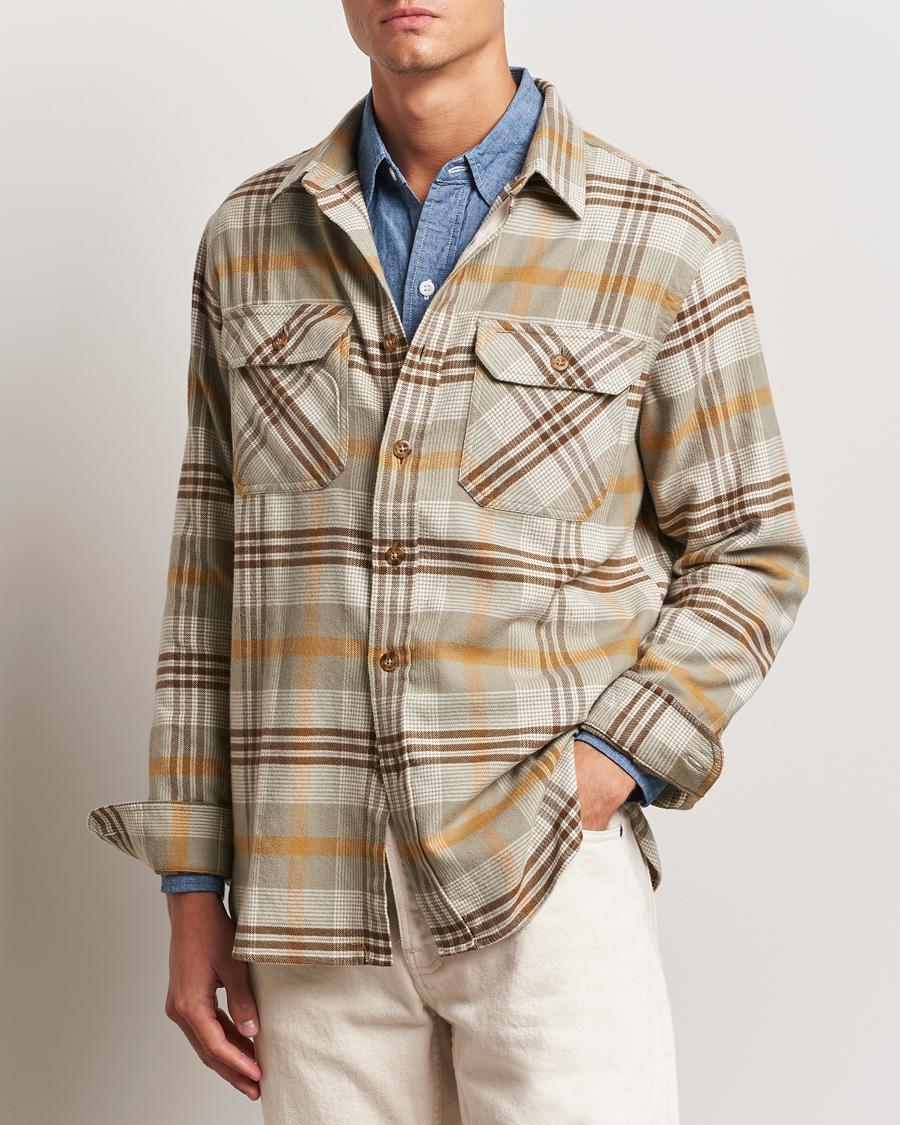 Herren | Hemden | Pendleton | Burnside Flannel Shirt Tan Plaid