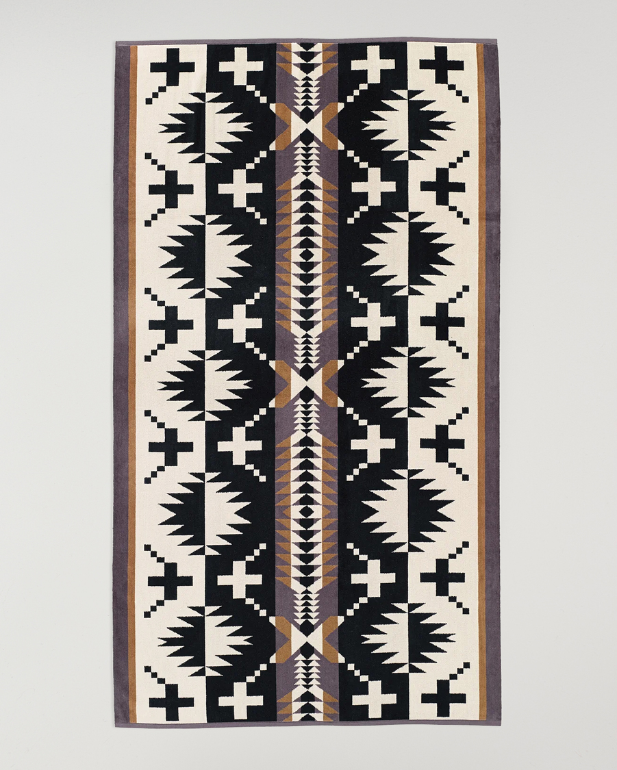 Herren | Pendleton Jacquard Spa Towel Spider Rock Black | Pendleton | Jacquard Spa Towel Spider Rock Black