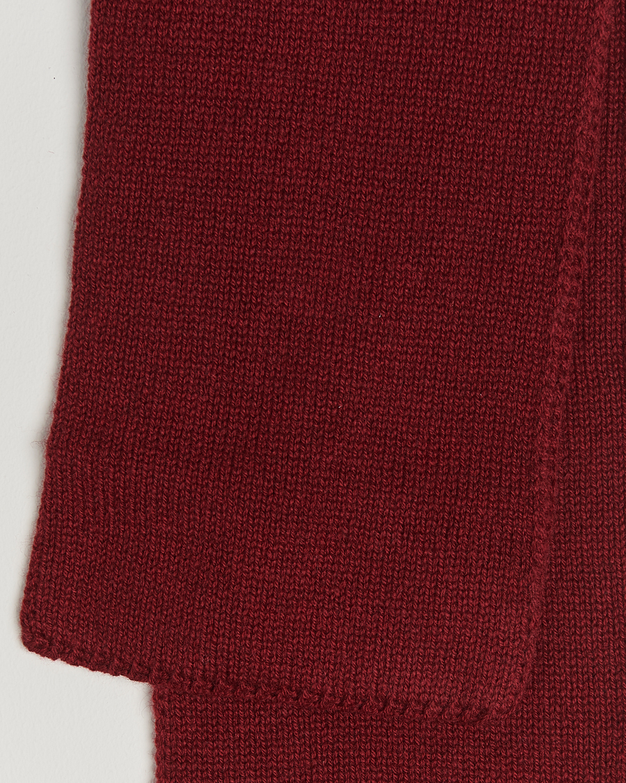 Herren | Piacenza Cashmere Short Loop Cashmere Scarf Burgundy | Piacenza Cashmere | Short Loop Cashmere Scarf Burgundy