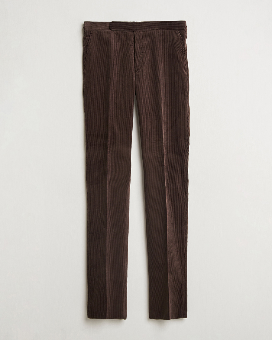Herren | Hosen | Ralph Lauren Purple Label | Wale Corduroy Trousers Brown