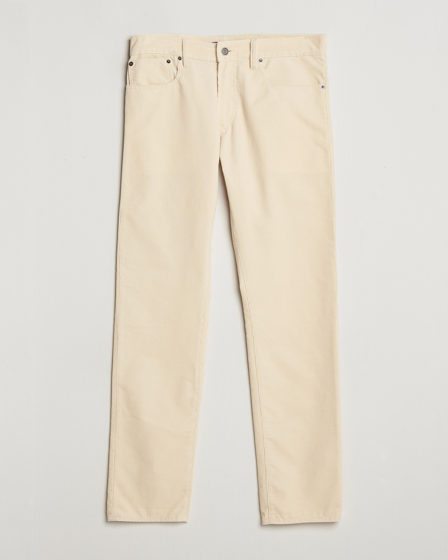 Herren | Hosen | Ralph Lauren Purple Label | Slim Fit 5-Pocket Corduroy Pants Cream