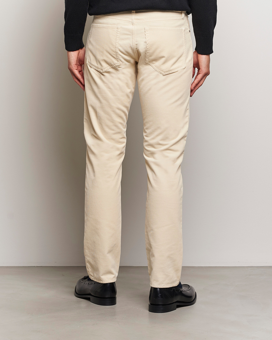 Herren | Hosen | Ralph Lauren Purple Label | Slim Fit 5-Pocket Corduroy Pants Cream