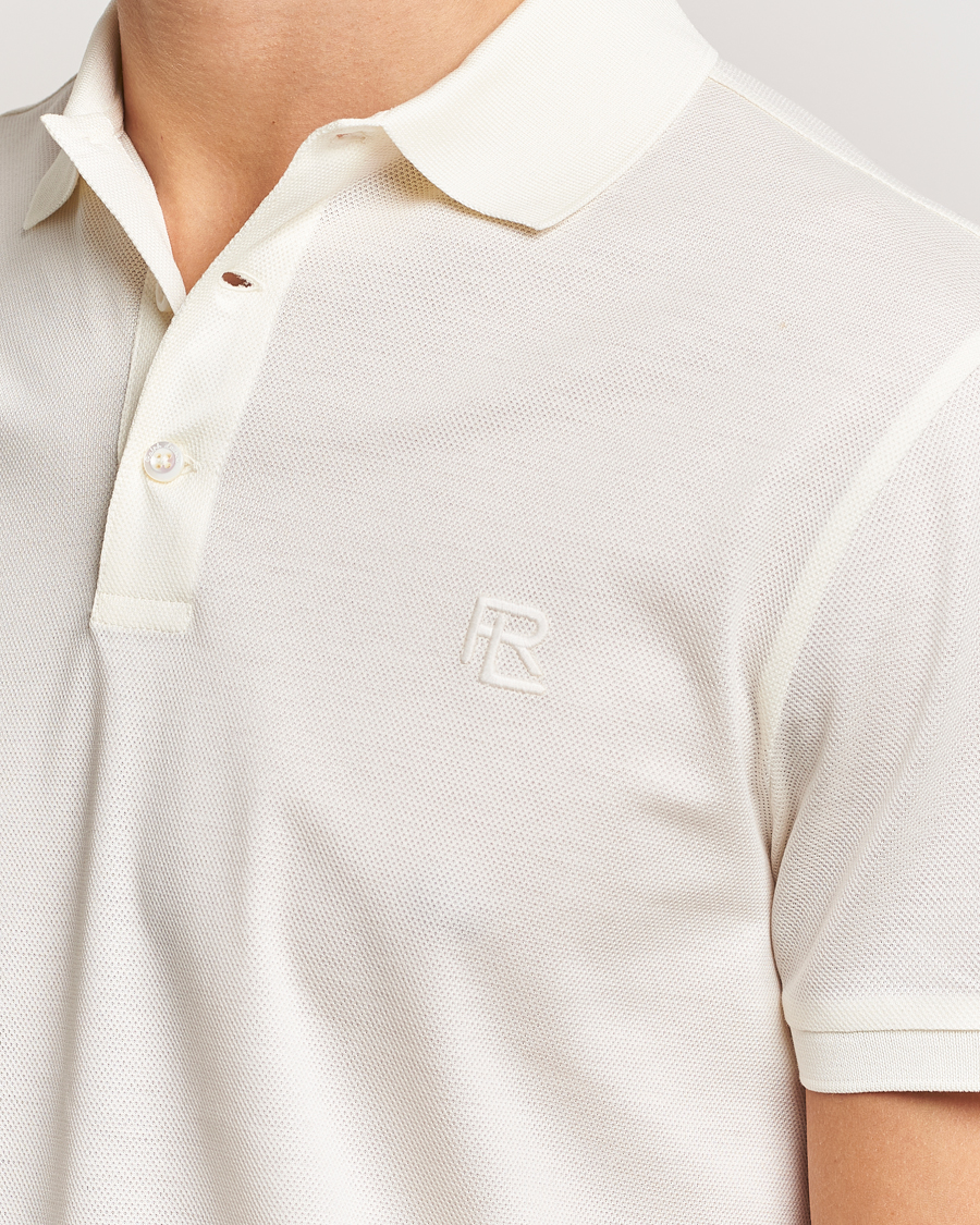 Herren | Poloshirts | Ralph Lauren Purple Label | Monogram Logo Polo Off White
