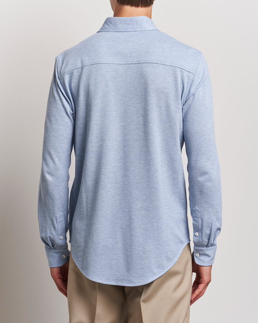 Herren | Hemden | Ralph Lauren Purple Label | Cotton Piquet Shirt Light Blue