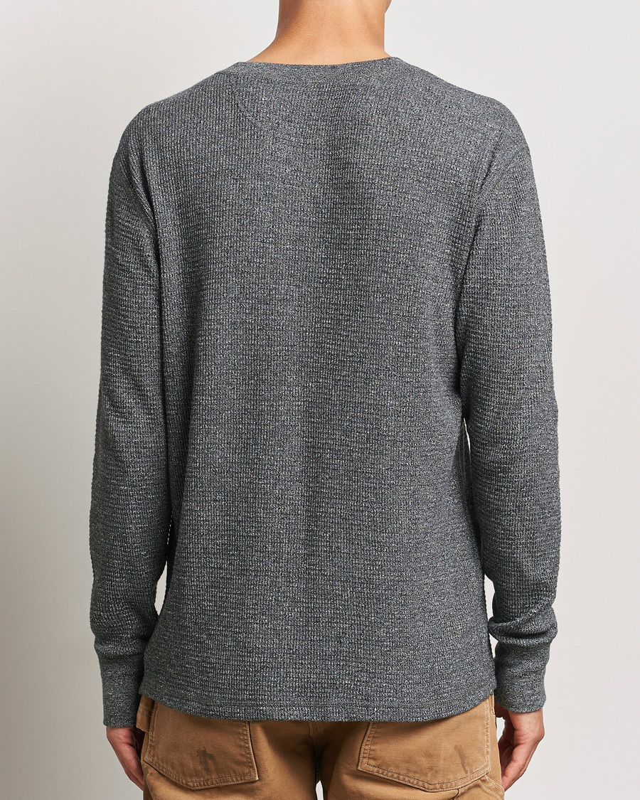 Herren | Pullover | RRL | Long Sleeve Henley Charcoal Heather