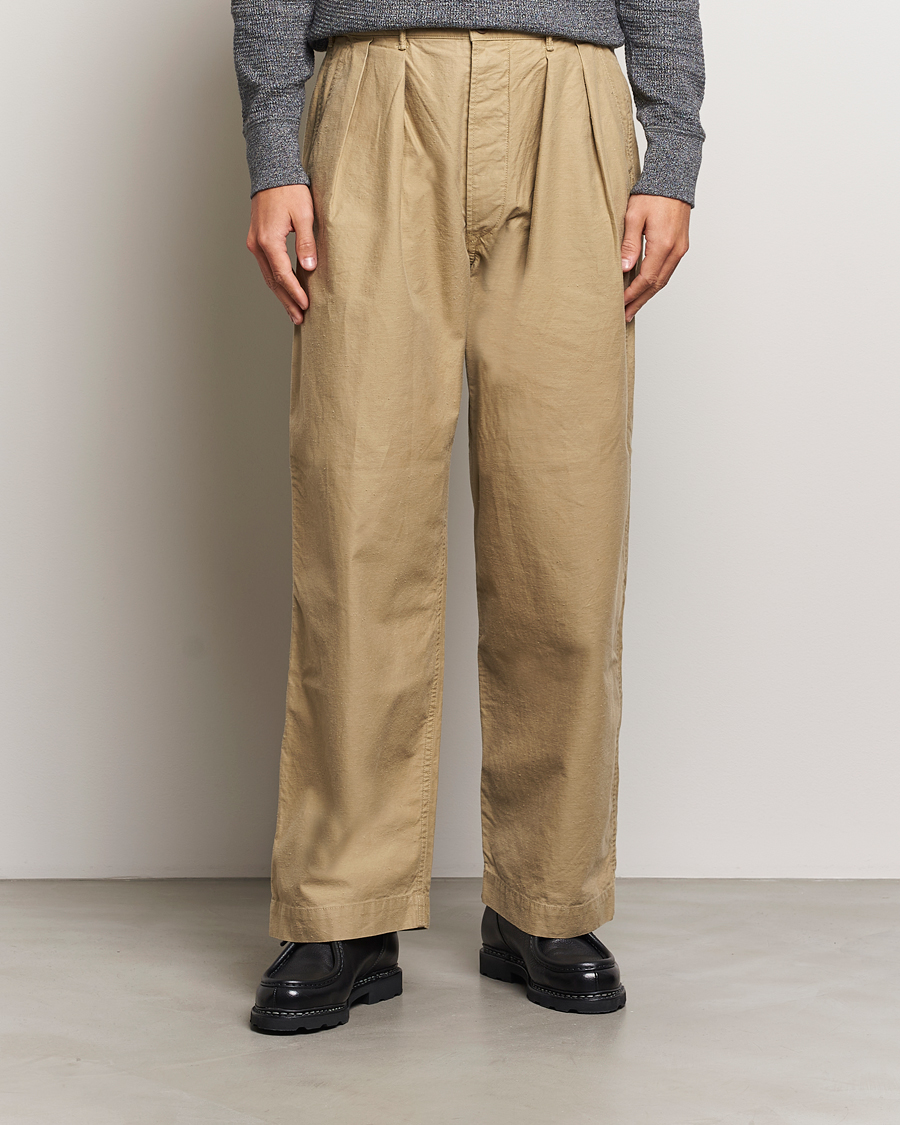 Herren | Hosen | RRL | Hawkes Pleated Chinos Khaki