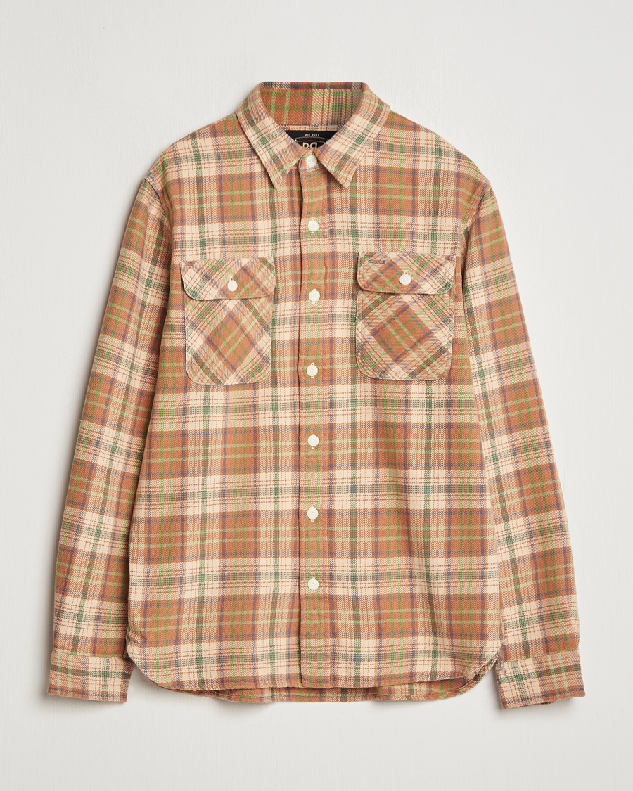 Herren | Hemden | RRL | Matlock Plaid Shirt Orange Multi