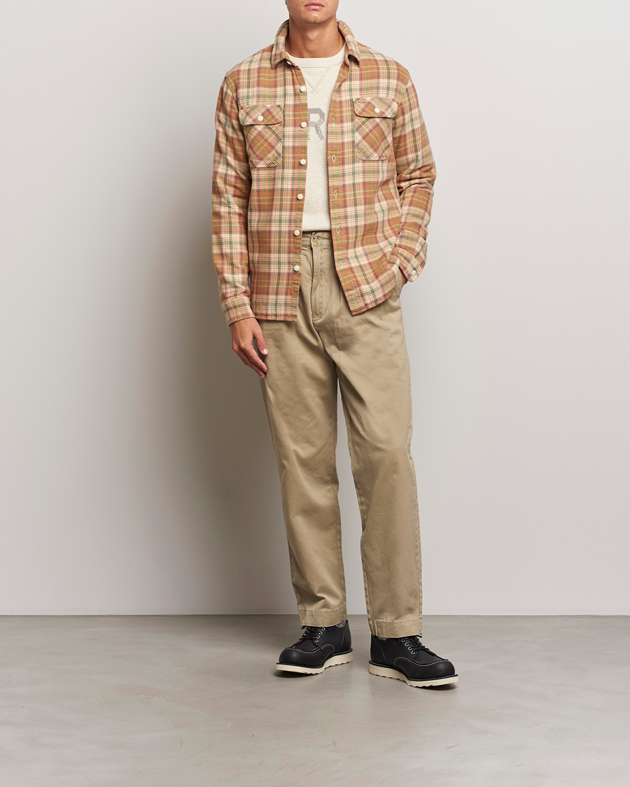 Herren | Hemden | RRL | Matlock Plaid Shirt Orange Multi