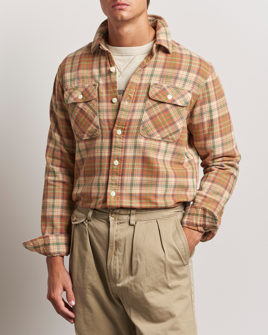 Herren | Hemden | RRL | Matlock Plaid Shirt Orange Multi