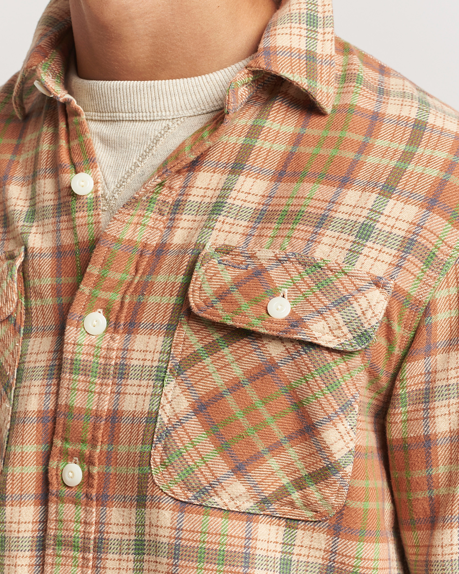 Herren | Hemden | RRL | Matlock Plaid Shirt Orange Multi