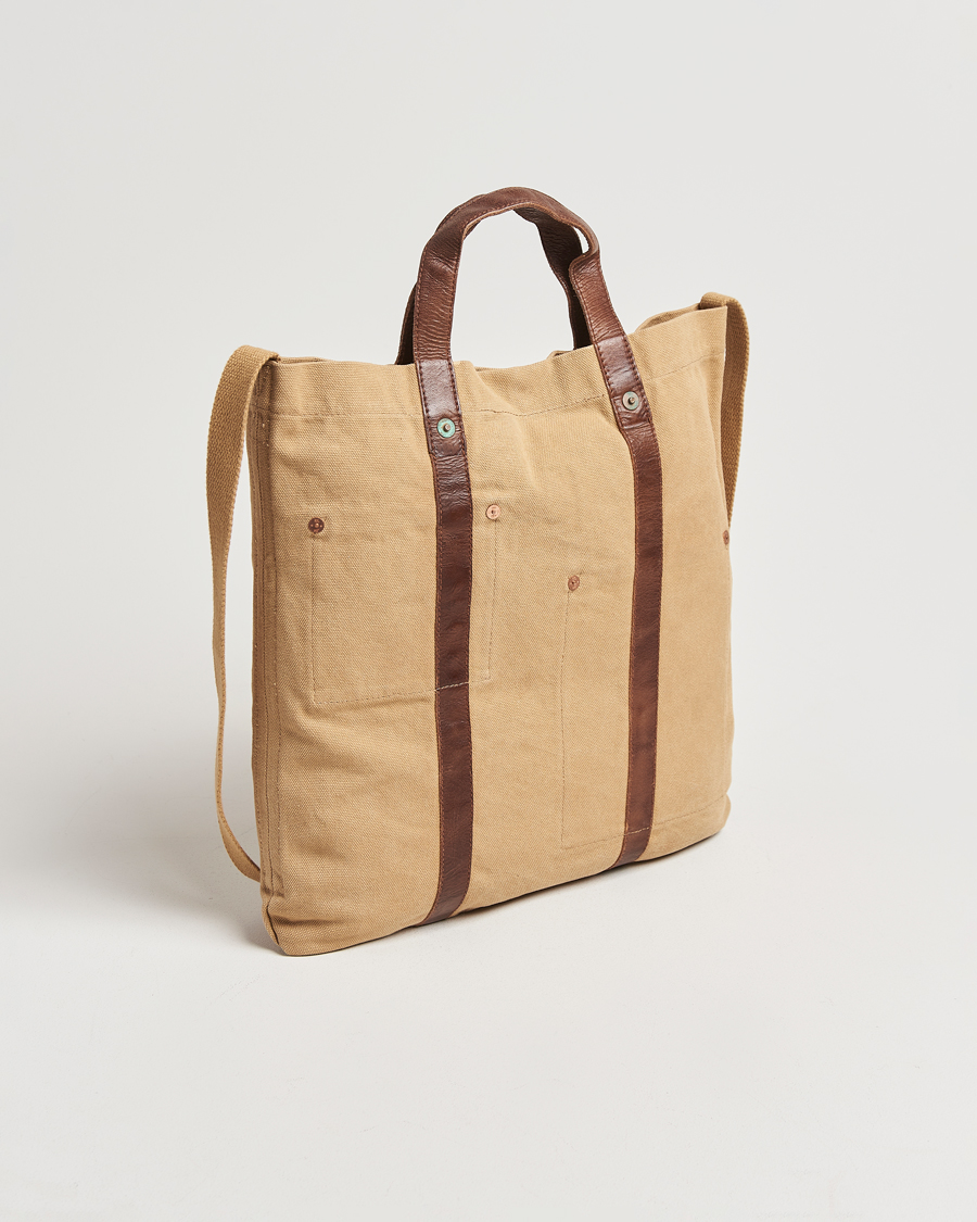 Herren | RRL Harley Canvas Tote Bag Khaki | RRL | Harley Canvas Tote Bag Khaki