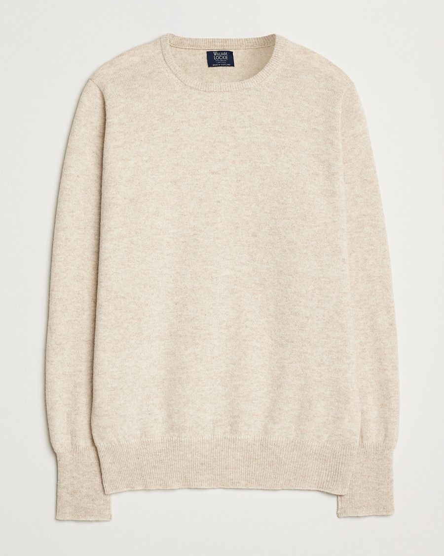 Herren | Pullover | William Lockie | Rob Lambswool Crewneck Linen
