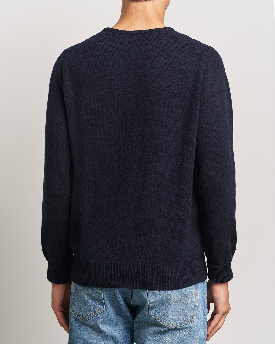 Herren | Pullover | William Lockie | Rob Lambswool Crewneck Navy