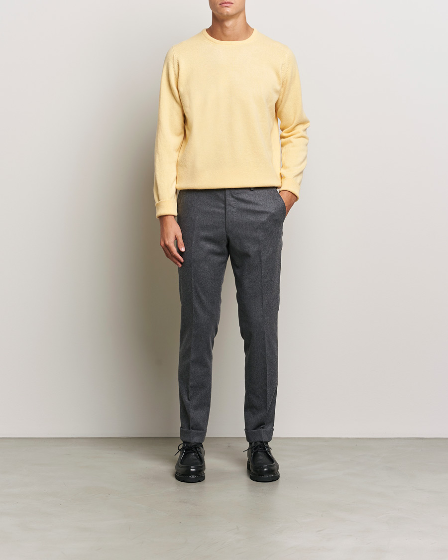 Herren | Pullover | William Lockie | Rob Lambswool Crewneck Solar