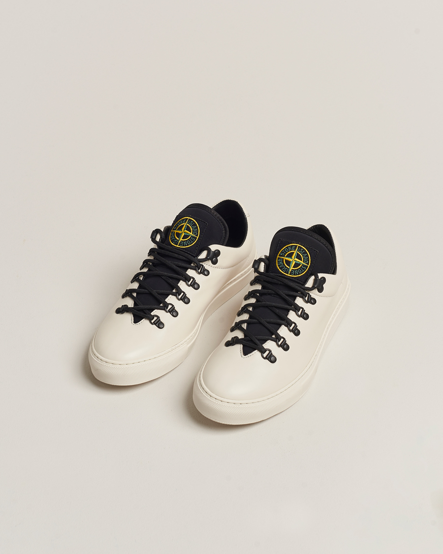 Herren | Stone Island Leather Snekers Natural | Stone Island | Leather Snekers Natural